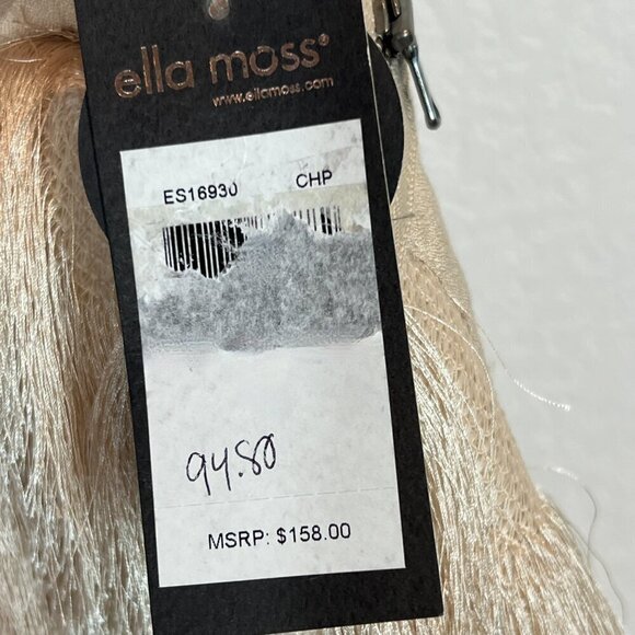 Ella Moss Champagne Fringe Mini Skirt Size 2 NWT $158 MSRP Flapper Party Skirt - Picture 4 of 13